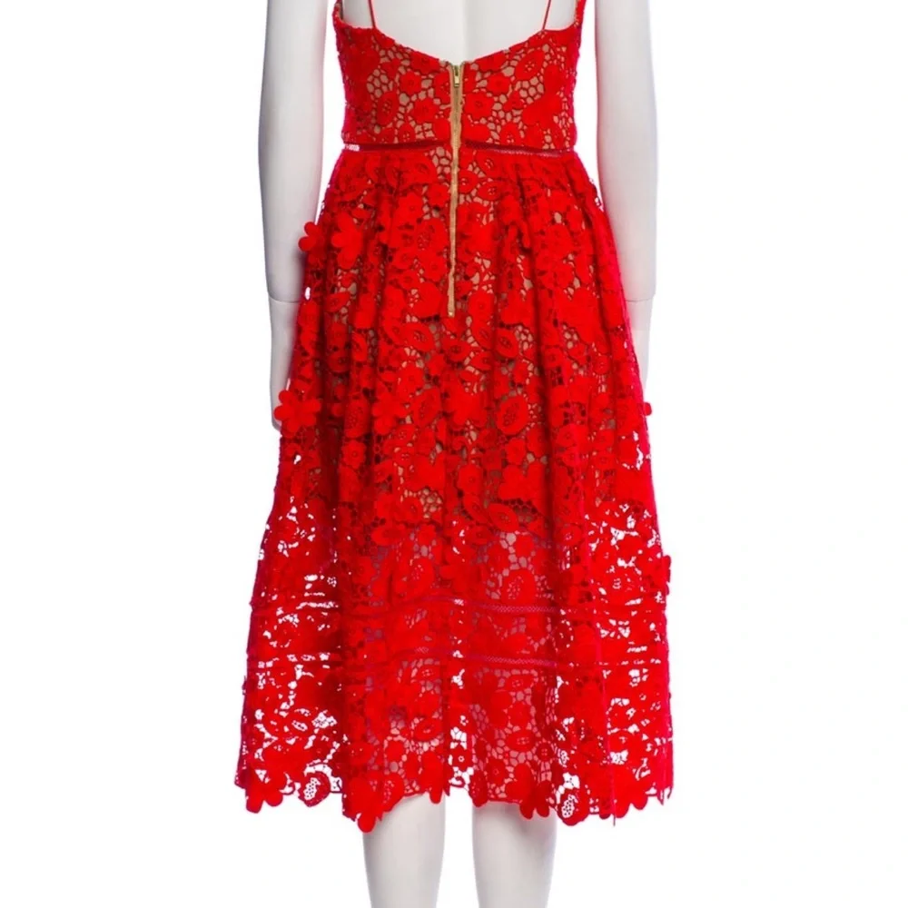 Self-Portrait Lace Pattern Midi Dress [BRAND NEW] — Size 8 - Picture 2 of 11